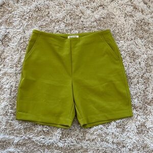 Rachel Zoe Lime Green Bermuda Shorts Size 8 High Waist Resort Summer